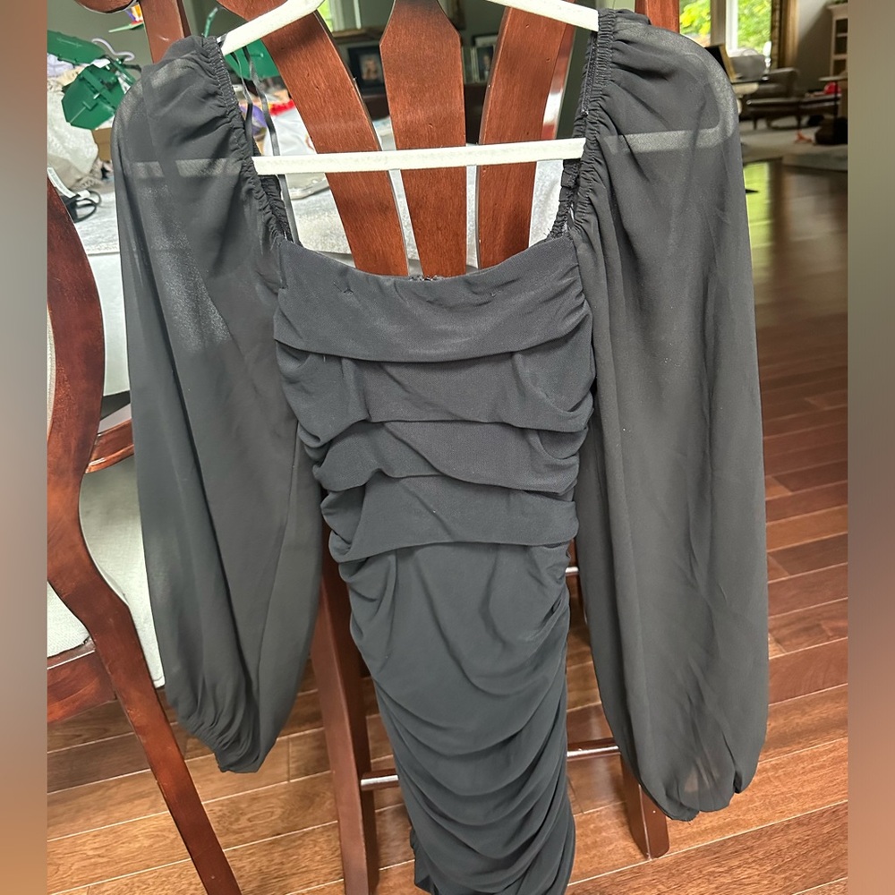 That’s So Fetch Black Ruched Bodycon Mini Dress